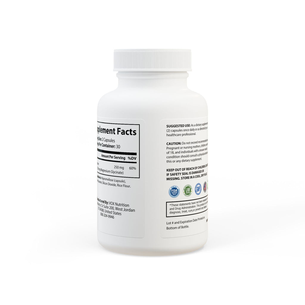 Strong Heart Magnesium Glycinate Supplement (60 Capsules)