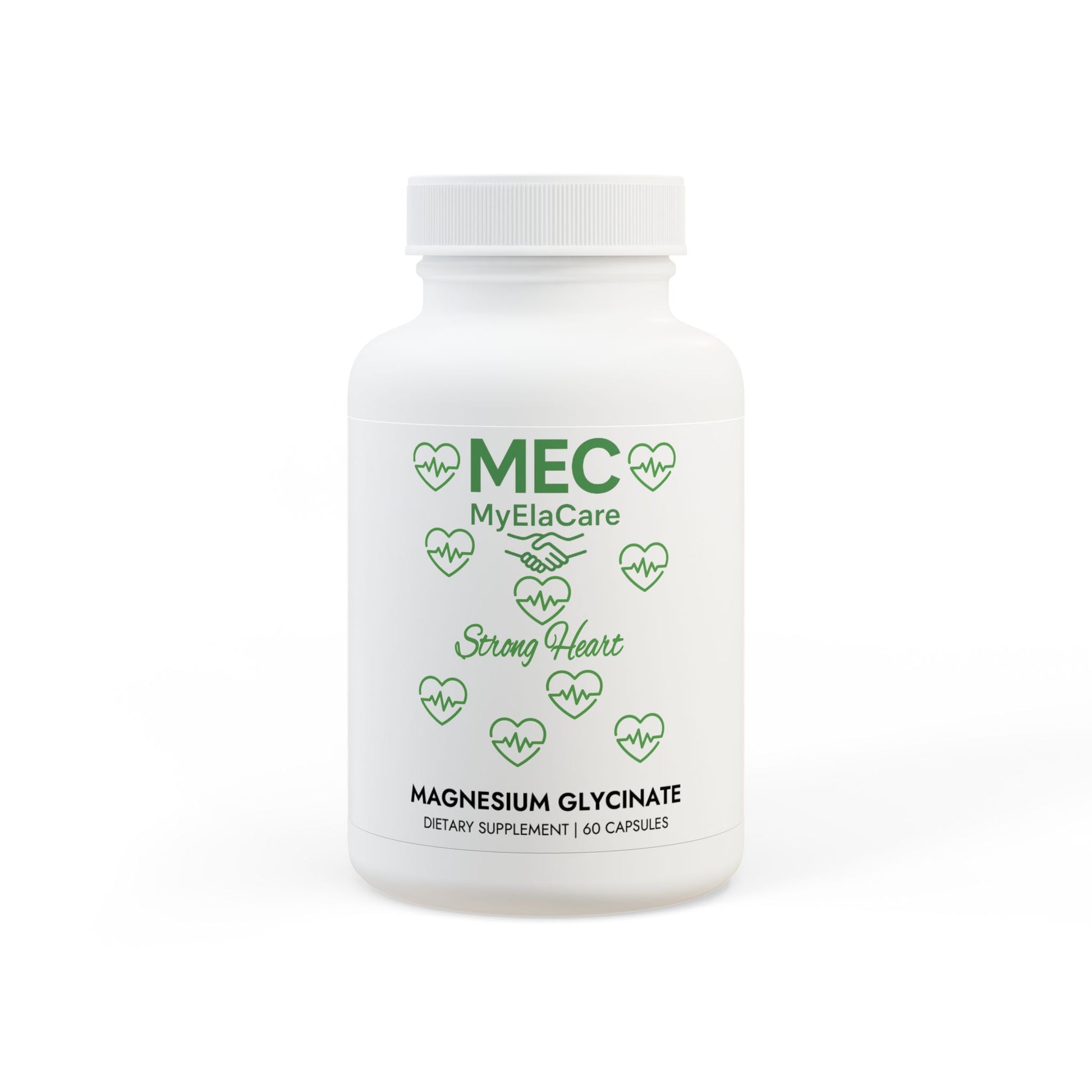 Strong Heart Magnesium Glycinate Supplement (60 Capsules)