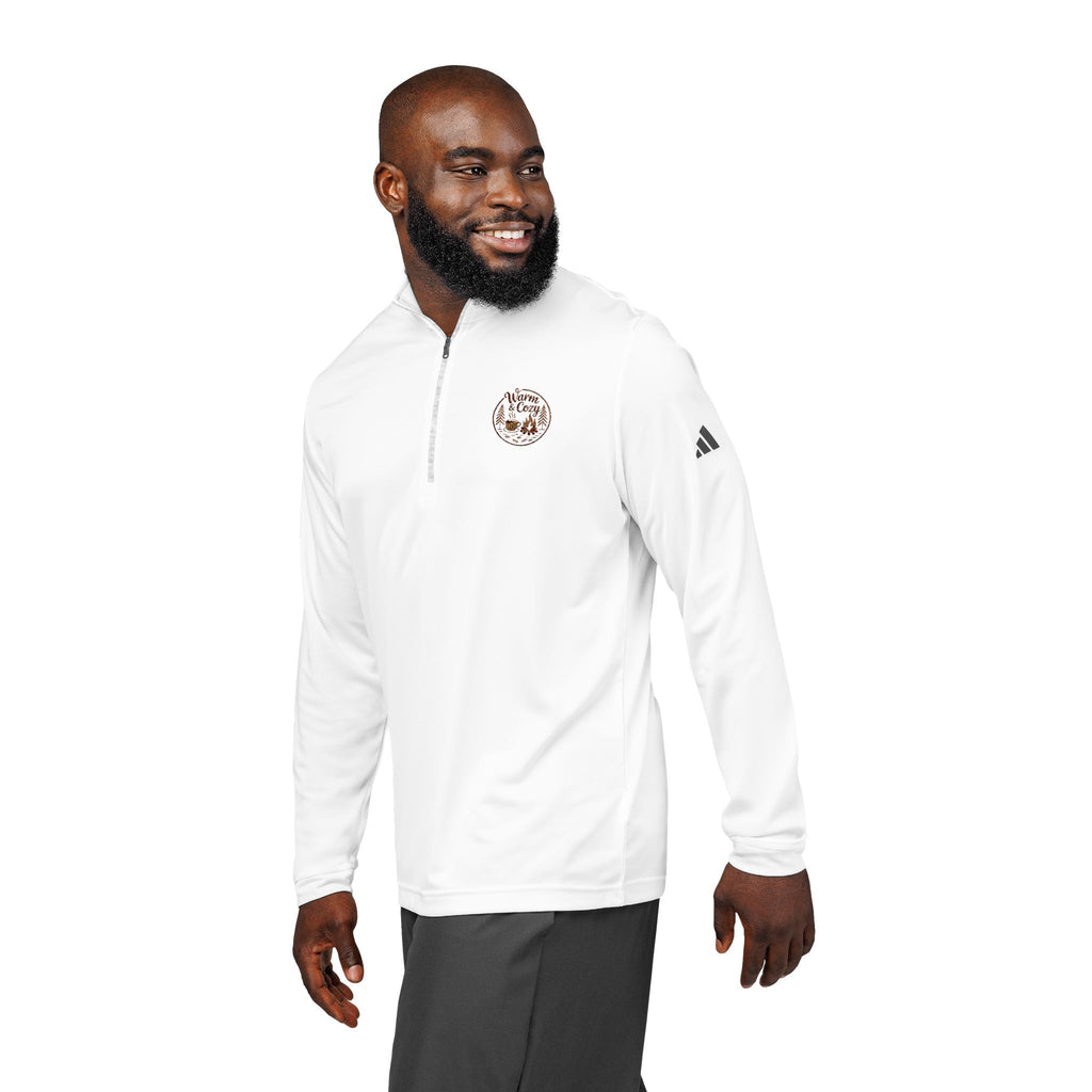 Warm & Cozy Adidas® Quarter-Zip Pullover, Stylish Sportswear, Comfortable Activewear, Great for Workouts, Sports Gifts, Casual Events, Gift for Athletes