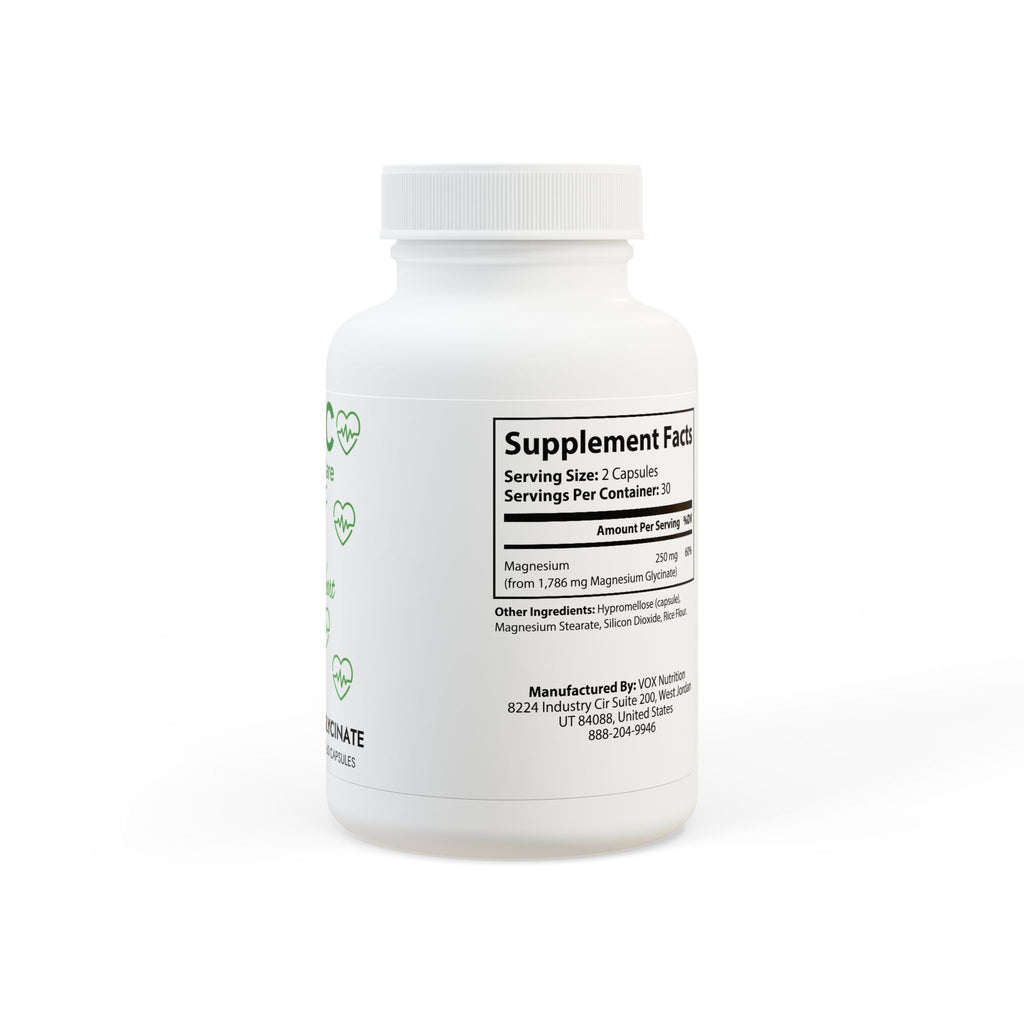 Strong Heart Magnesium Glycinate Supplement (60 Capsules)