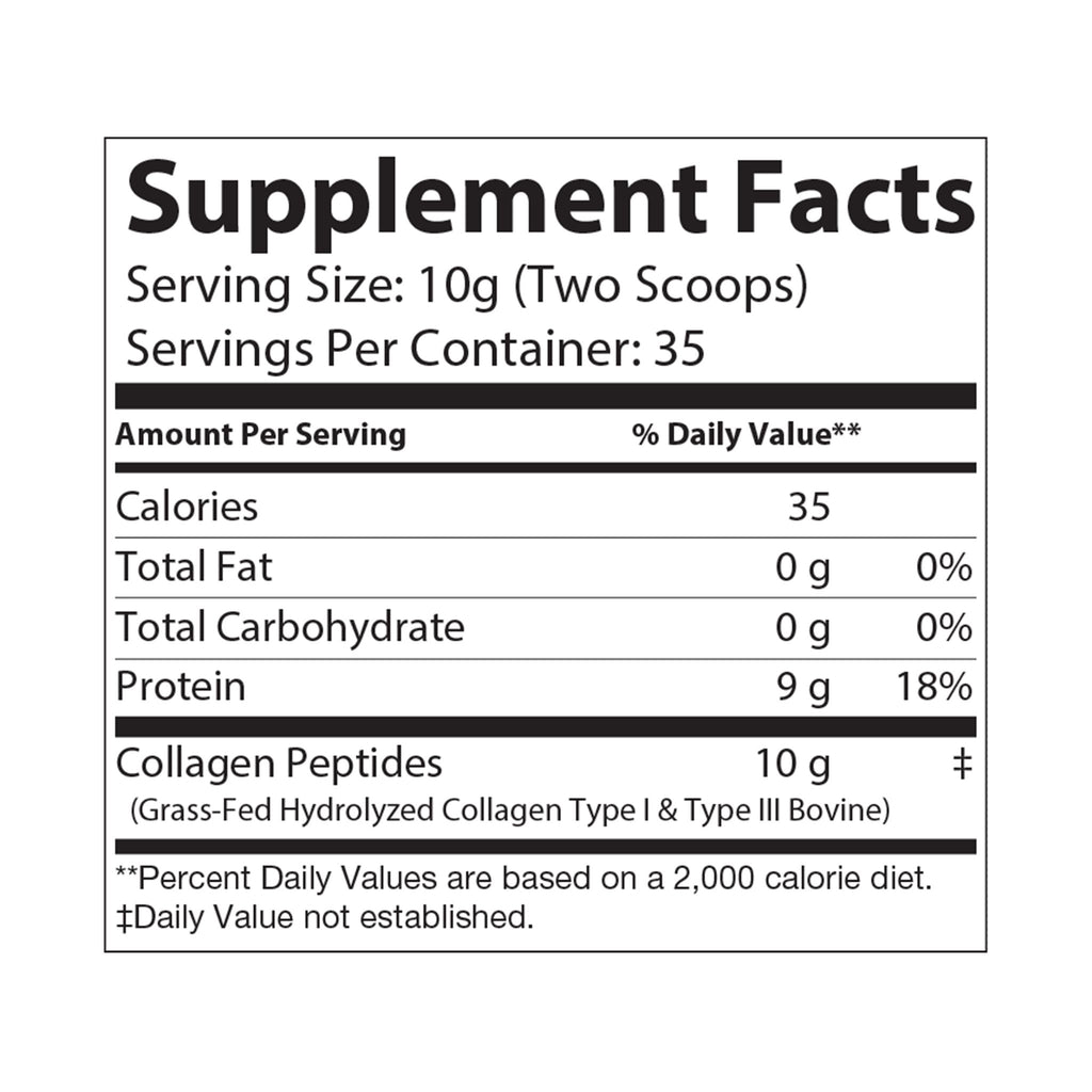 Bone Power Collagen Peptides Type I & III Supplement (350g, 12.3oz)