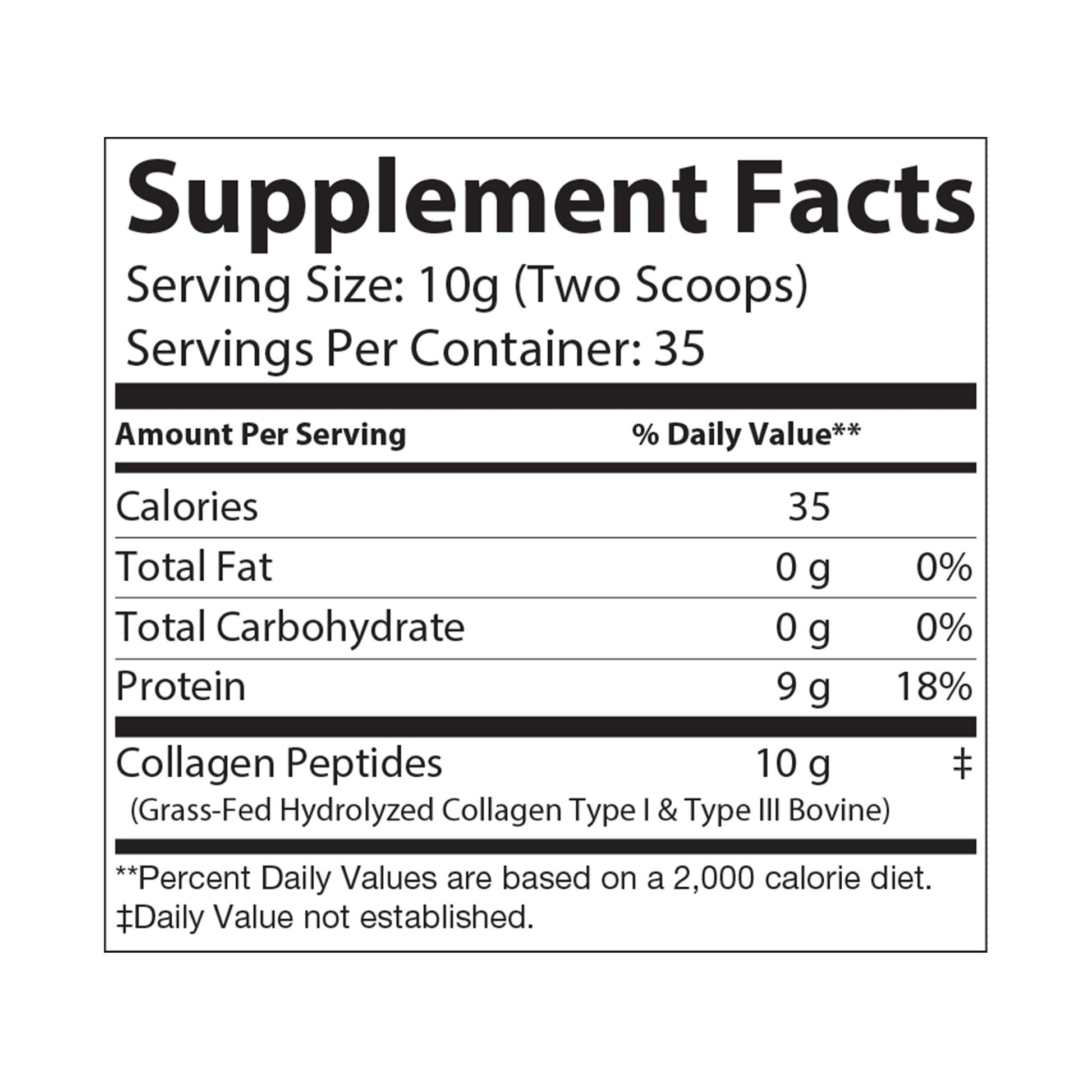 Bone Power Collagen Peptides Type I & III Supplement (350g, 12.3oz)